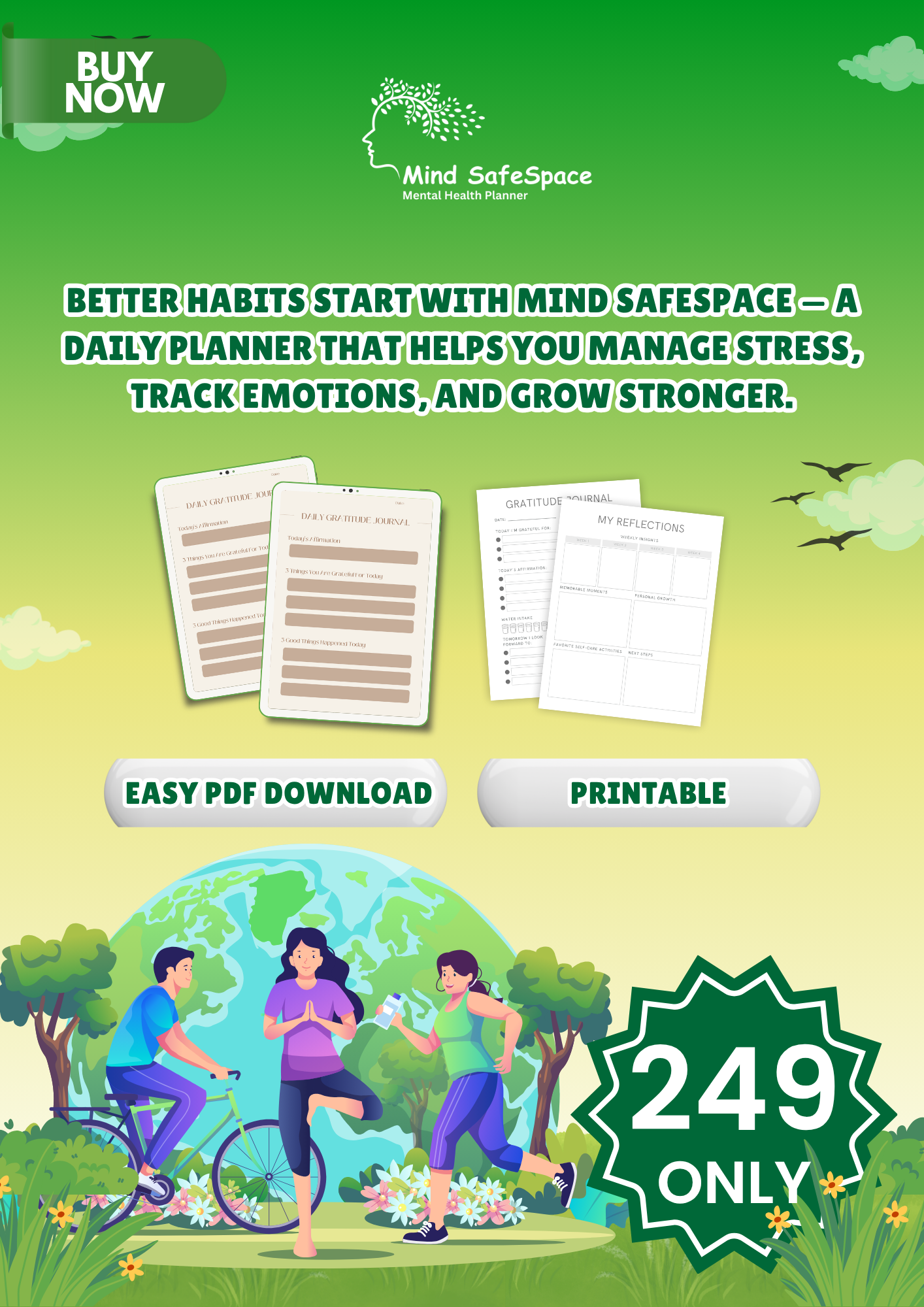 MINDSPACE PLANNER - your daily partner in calm and clarity